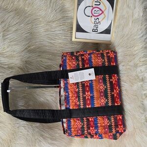 Lug Guild Collection Classic Rover Mini Tote Bag Southwest Geese Multi Nwts